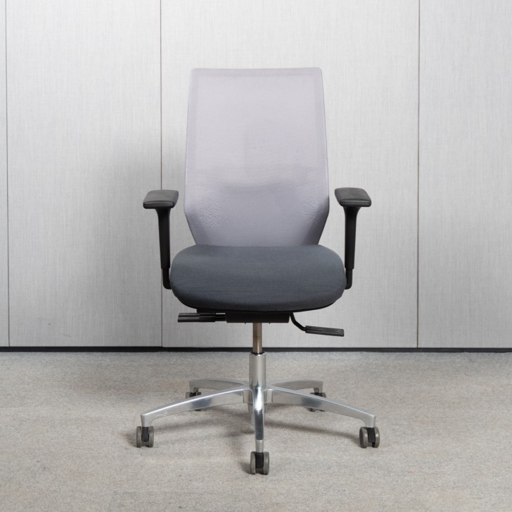 DAUPHIN "SHAPE MESH" - Bürodrehstuhl mit Netzrücken | Anthrazit / Platingrau