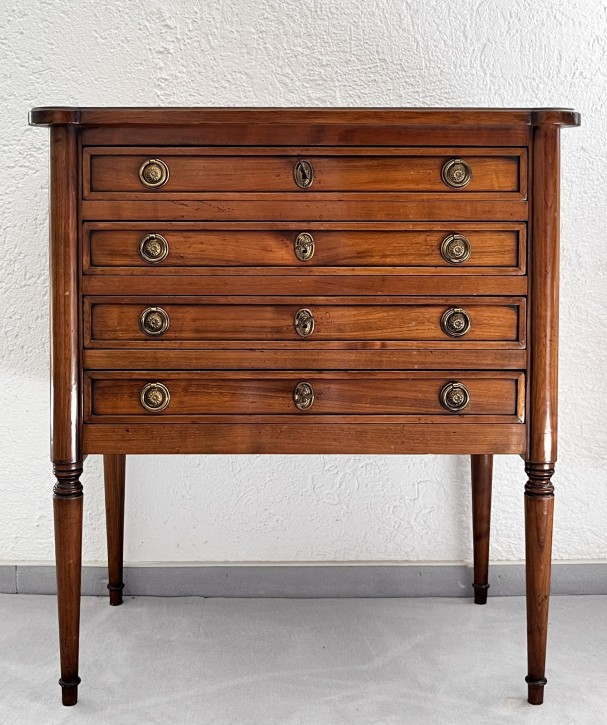 Antike Biedermeier Kommode, Frankreich, um 1820, Wildkirsche Vollholz