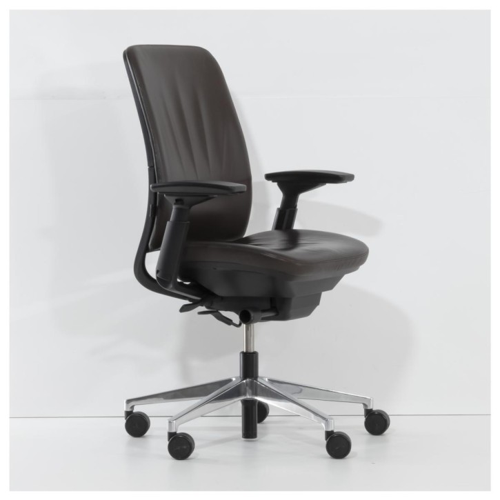 STEELCASE "AMIA" - Bürodrehstuhl, Chefsessel | Leder