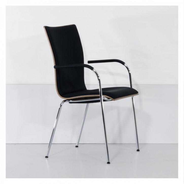 THONET "S 168" - stapelbarer Konferenzstuhl