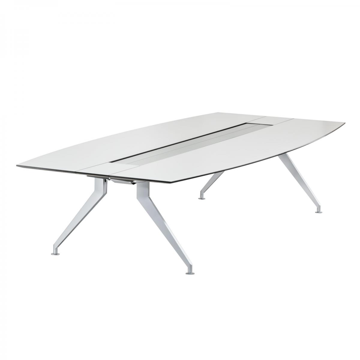 Steelcase 4.8 four point eight Konferenztisch mit bootsförmiger Platte