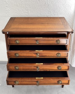 Antike Biedermeier Kommode, Frankreich, um 1820, Wildkirsche Vollholz