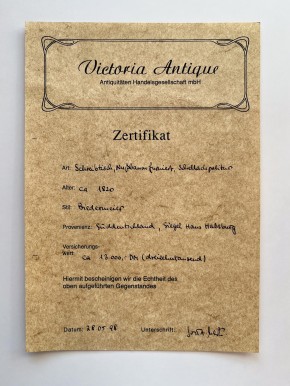 Antiker Biedermeier Sekretär, um 1820, Nussholz furniert, Schellackpolitur