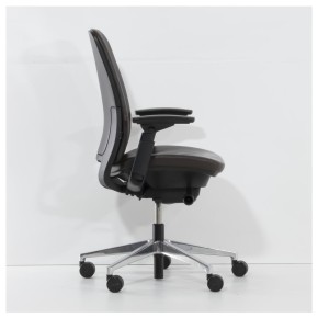 STEELCASE "AMIA" - Bürodrehstuhl, Chefsessel | Leder