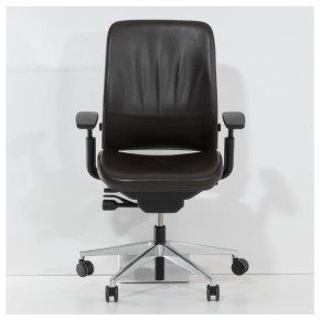 STEELCASE "AMIA" - Bürodrehstuhl, Chefsessel | Leder