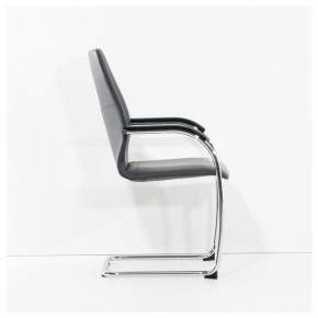 BRUNNER "PLAZA STEEL" - stapelbarer Konferenzstuhl | Leder