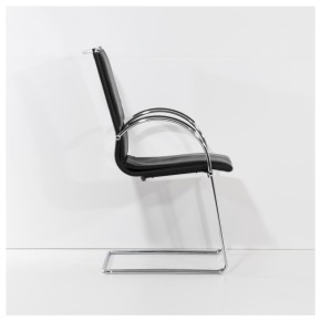KNOLL "SLIM LINE" - Konferenzstuhl Leder