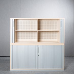 PALMBERG - Aktenschrank, Highboard 4OH mit Querrollladen