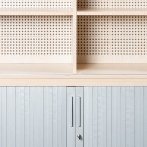 PALMBERG - Aktenschrank, Highboard 4OH mit Querrollladen
