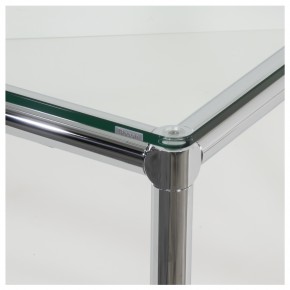 BOSSE "S-DESK" - Schreibtisch mit Glasplatte / Glastisch