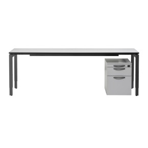 STEELCASE "FRAME ONE" - höhenverstellbarer Schreibtisch | Weiss