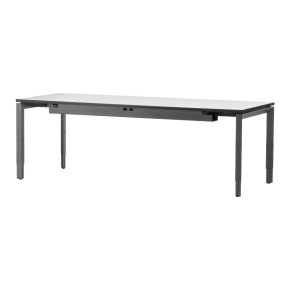 STEELCASE "FRAME ONE" - höhenverstellbarer Schreibtisch | Weiss