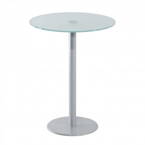 STEELCASE - Stehtisch mit satinierter Glasplatte